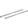Lorell Adjustable Crossbar Set, Silver, 1 Set, LLR16208