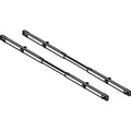 Lorell Adjustable Crossbar Set, Silver, 1 Set, LLR16208
