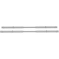 Lorell Adjustable Crossbar Set, Silver, 1 Set, LLR16208
