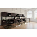 Lorell Relevance Series Storage Cabinet Credenza w/No Doors, Brown, LLR16214