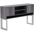 Lorell Relevance Series Freestanding Hutch, Gray, LLR16219