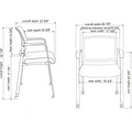 Lorell Mesh Back Guest Chair with Casters, LLR30953