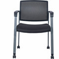 Lorell Mesh Back Guest Chair with Casters, LLR30953