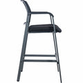 Lorell Mesh Back Guest Stool with Arms, LLR30954