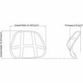 Lorell Ergo Mesh Lumbar Back Support, Black, LLR42171