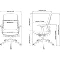 Lorell Premium Mid-Back Chair with Adjustable Arms, LLR42172