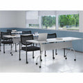Lorell Mesh Back Guest Chair with Arms, Black, LLR60511