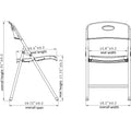 Lorell Heavy-duty Translucent Folding Chairs, 4 / Carton, LLR62530