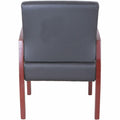 Lorell Thickly Padded Guest Chair, Black, LLR68556