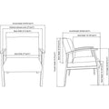 Lorell Big & Tall Guest Chair, Black, LLR68557