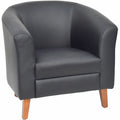Lorell Barrel Armchair, Black, LLR82098