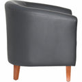 Lorell Barrel Armchair, Black, LLR82098