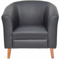 Lorell Barrel Armchair, Black, LLR82098