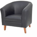 Lorell Barrel Armchair, Black, LLR82098