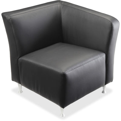 Lorell Fuze Modular Series Left Lounge Chair, LLR86919