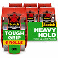 3M Scotch Tough Grip Moving Packaging Tape, Clear, 1 Pack, MMM1506