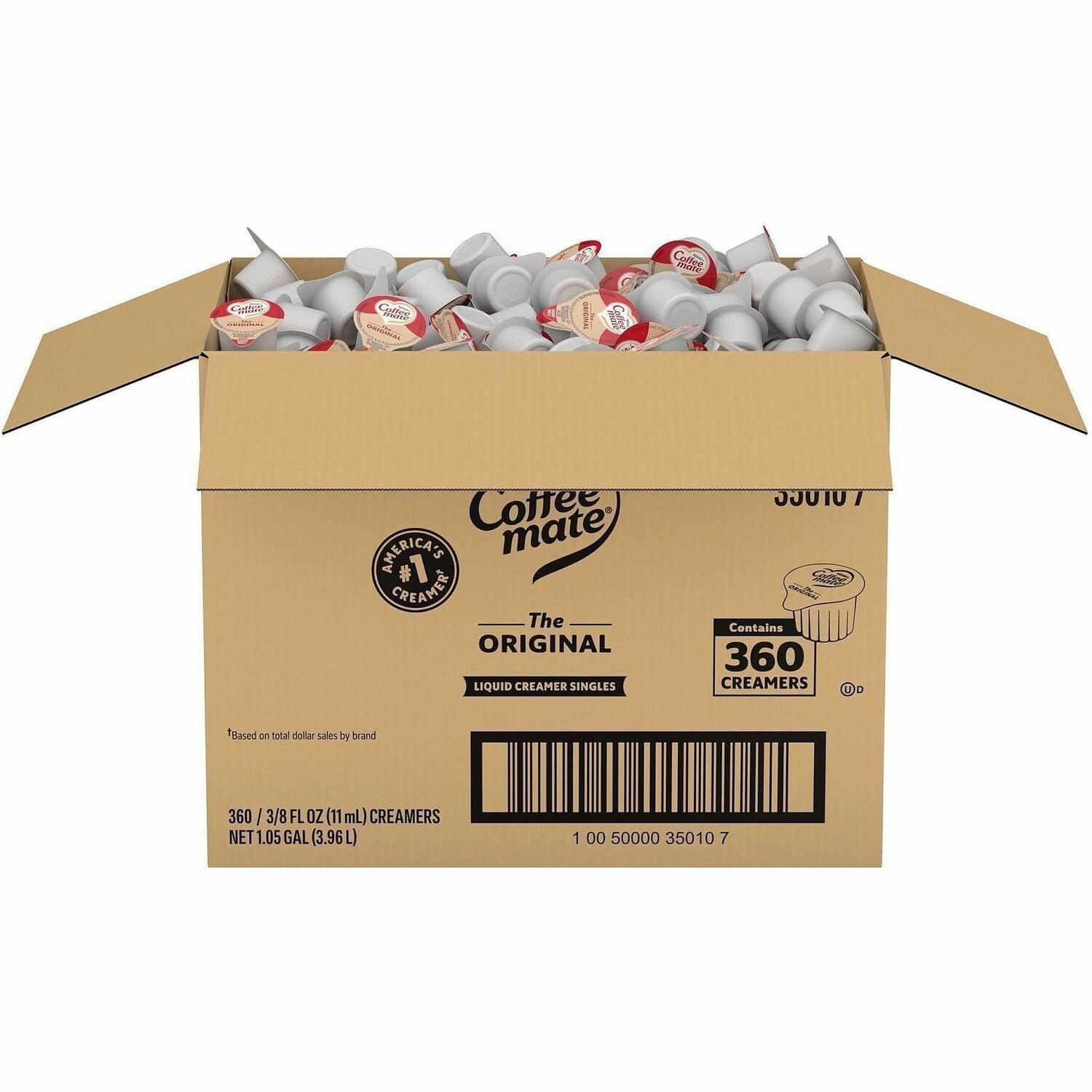 Coffee mate Original Flavor Liquid Creamer Singles, 1 Carton
