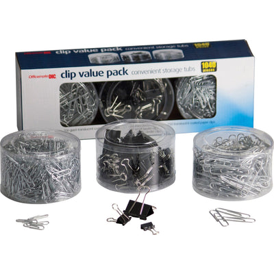 Officemate Clip Value Pack, Silver, 1040 / Box — view 1