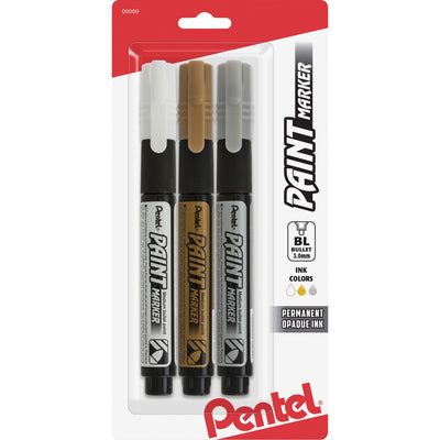 Pentel Opaque Bullet Tip Paint Markers, 3 / Pack — view 1
