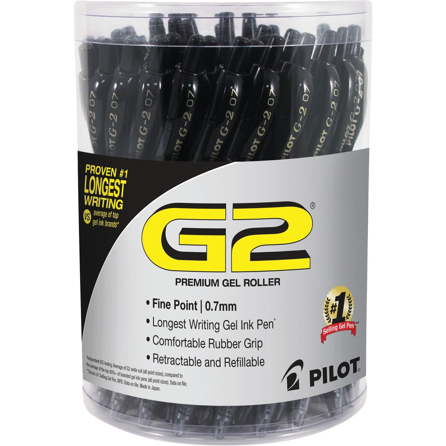 G2 Retractable Gel Ink Pens with Black Ink, 1 Pack