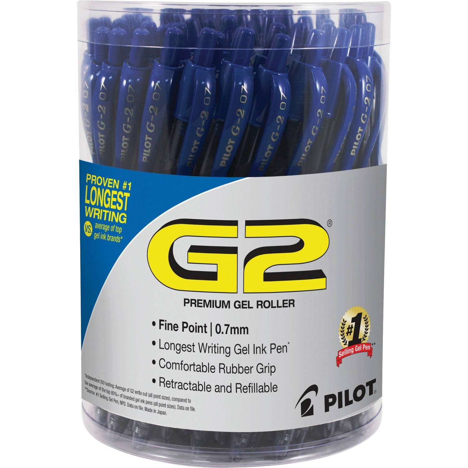 G2 Retractable Gel Ink Pens with Blue Ink, 1 Pack