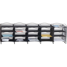 Safco Onyx Mail Sorter, Black, SAF7770BL