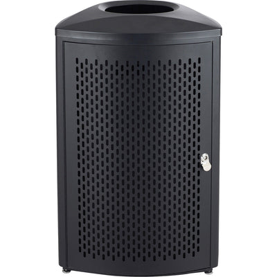 Safco Nook Indoor Waste Receptacle, Black, 13 gal, SAF9961BL