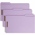 Smead 1/3 Tab Cut Legal Recycled Fastener Folder, Lavender, 8 1/2" Width x 14" Length, 50 / Box, SMD17440
