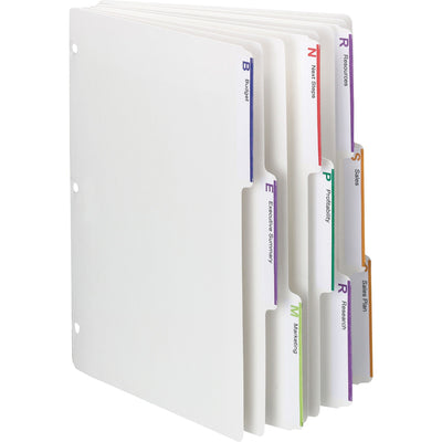 Smead Viewables 3-Ring Binder Index Dividers, White, 8.50" Width x 11" Length, 1 Box — view 1