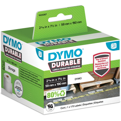 Newell Dymo ID Label, White, DYM1933087