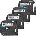 Brother P-touch P-touch Nonlaminated M Series Tape Cartridge, White, 4 / Bundle, BRTM231BD