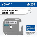 Brother P-touch P-touch Nonlaminated M Series Tape Cartridge, White, 4 / Bundle, BRTM231BD