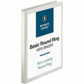 Business Source Round-ring View Binder, White, 8 1/2" Width x 11" Length, 4 / Bundle, BSN09951BD