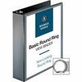 Business Source Round-ring View Binder, Black, 8 1/2" Width x 11" Length, 4 / Bundle, BSN09956BD