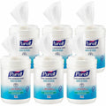 Gojo PURELL Alcohol Hand Sanitizing Wipes, White, 6 / Carton, GOJ903106CT