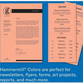 International Paper Company Hammermill Colors Recycled Copy Paper - Salmon, 8 1/2" x 11", 10 / Carton, HAM103119CT