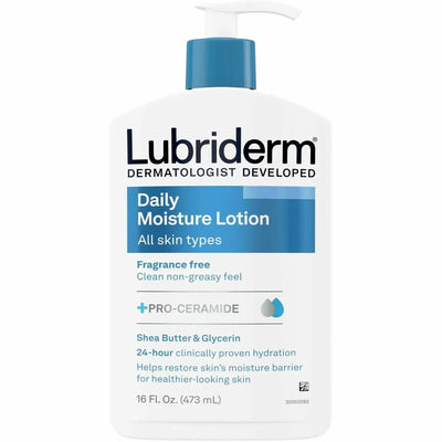 Johnson & Johnson Lubriderm Daily Moisture Lotion Fragrance-Free, 12 / Carton, JOJ48323CT