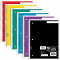 ACCO Mead Wide Ruled 1-Subject Notebooks, 8" x 10 1/2", 6 / Bundle, MEA05510BD