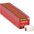 3M Scotch Transparent Tape - 3/4"W, Clear, 12 / Pack, MMM600341296PK