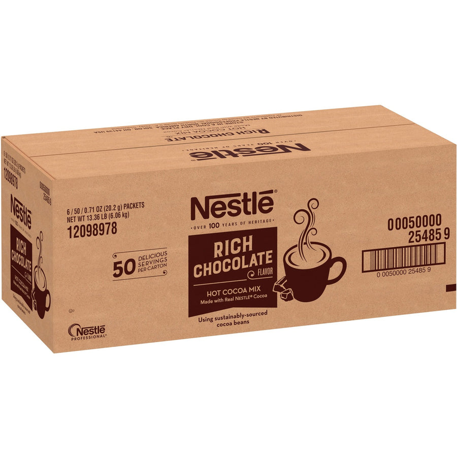 Nestle® Rich Chocolate Single-Serve Hot Cocoa Packets, 6 / Carton, NES25485CT