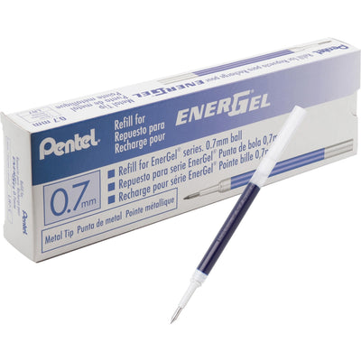 Pentel EnerGel Liquid Gel Pen Refill, 12 / Box, PENLR7CBX