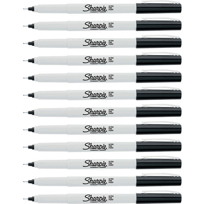 Newell Sharpie Ultra Fine Permanent Markers, 1 Dozen, SAN37121DZ