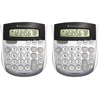 Texas TI-1795SV SuperView Calculators, Gray, 2 / Bundle, TEXTI1795SVBD