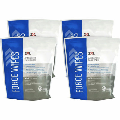 2XL Antibacterial Force Wipes Bucket Refill, White, 4 / Carton, TXLL4014CT