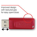 Verbatim America Store 'n' Go USB Flash Drives, Red, 4 / Carton, VER96317CT