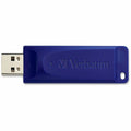 Verbatim America 8GB USB Flash Drives, Blue, 4 / Carton, VER97088CT