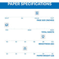 Sylvamo Hammermill Premium Laser Print Paper - White, 8 1/2" x 14", 500 / Pack, HAM10461-2