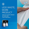 Kimberly-Clark Scott Pro High-Capacity Coreless Standard Roll Toilet Paper Dispenser, Black, 4 x Roll, KCC44518