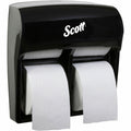 Kimberly-Clark Scott Pro High-Capacity Coreless Standard Roll Toilet Paper Dispenser, Black, 4 x Roll, KCC44518
