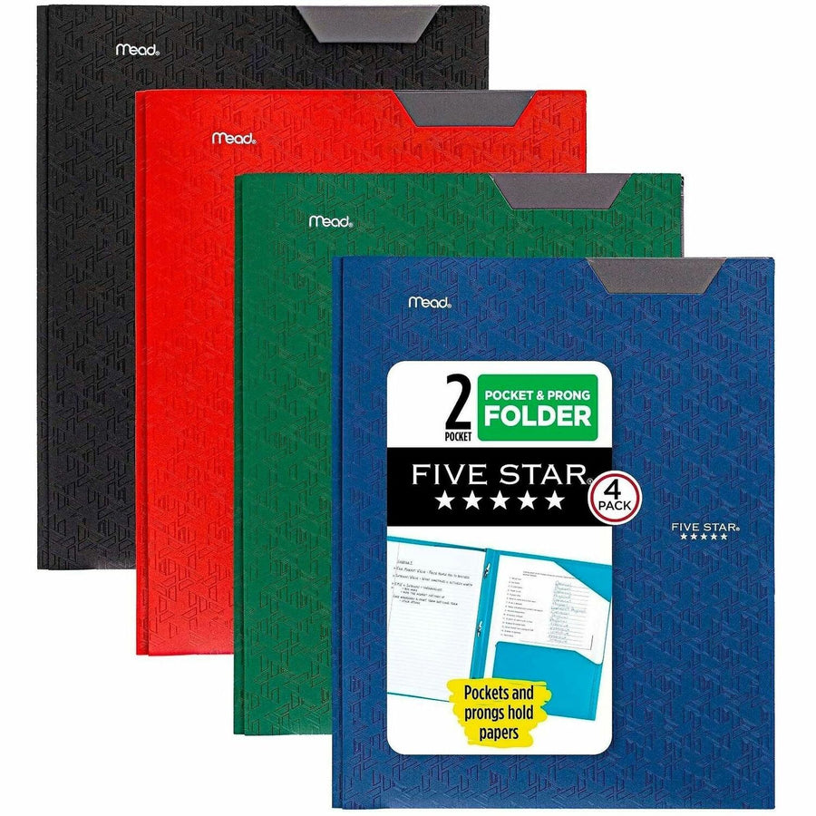 ACCO Mead Pocket Folder, Assorted, 4 / Pack — view 1